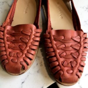 Size 8 Nisolo burnt sienna hurache